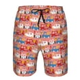 thumbnail image 3 of Fotbe Cartoon with Traffic Elements Trajes de Baño Estampados para Hombre, Shorts de Verano de Secado Rápido, Ropa de Playa, Bañadores-X-Large, 3 of 6