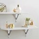 thumbnail image 4 of 2pcs Heavy Duty Stainless Steel Shelf Bracket Frame, Triangle Wall Mount Support for Floating Shelves, Rustproof Bench Table Support, 4 of 5