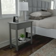 thumbnail image 3 of Lavish Home Narrow Sofa Console or End Table with Flip-Top Storage Compartment and Shelf (Gray), 3 of 6
