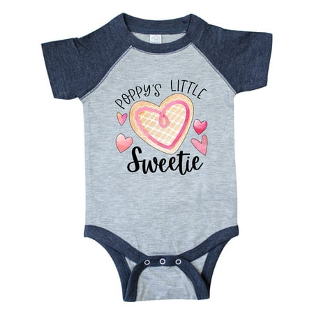 

Inktastic Poppy s Little Sweetie with Pink Heart Cookie Gift Baby Boy or Baby Girl Bodysuit