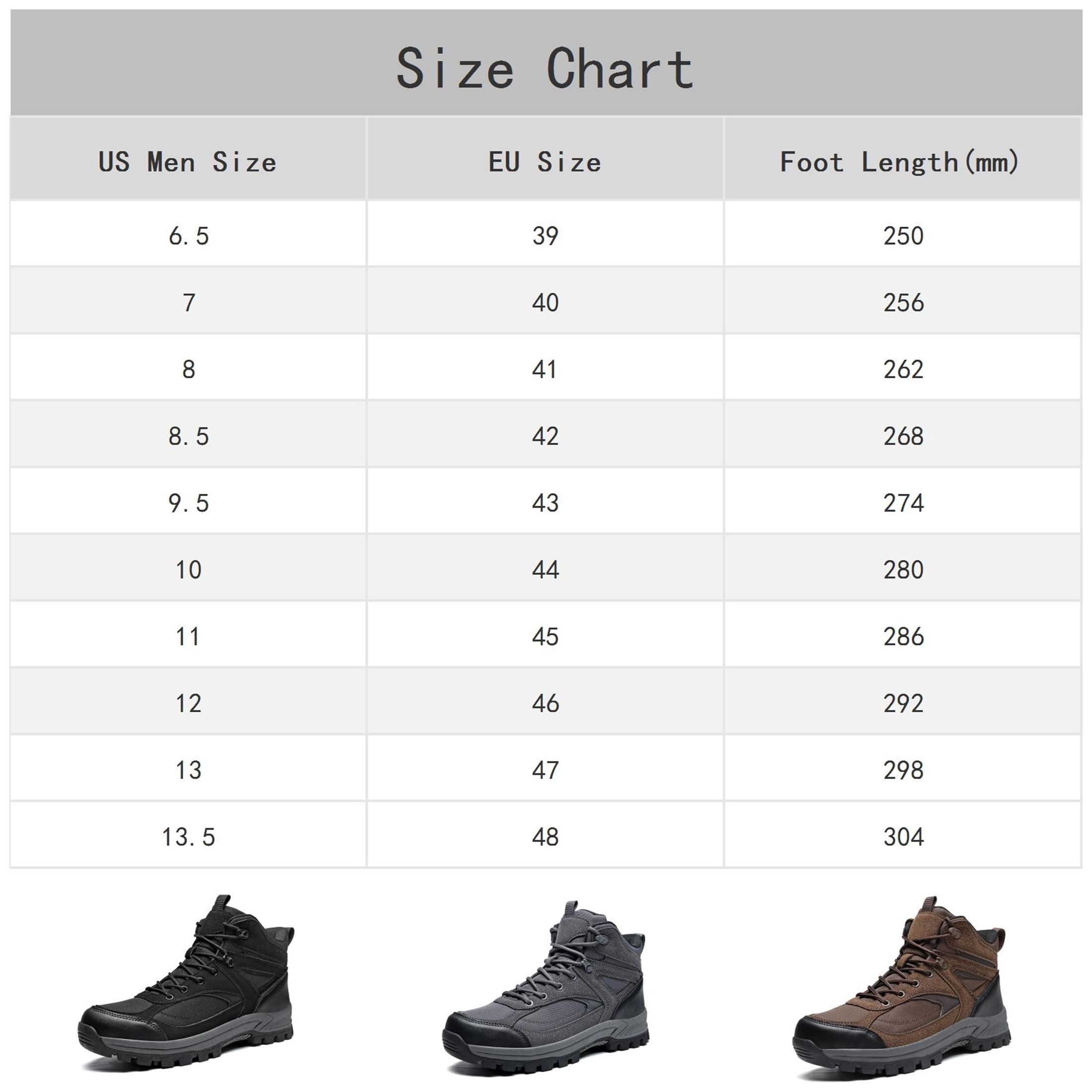 YOURDIARY Mens Hiking Boots Waterproof Non-Slip Outdoor Trekking Shoes Lightweight Durable Trail Camping Mountaineering Boots