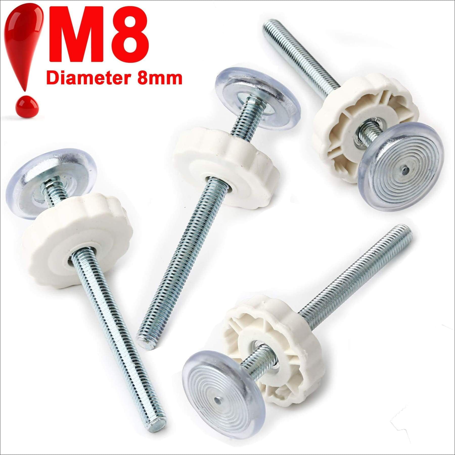 8 mm 4 Pack Pressure Gates Threaded Spindle Rods M8 Baby Gates Accessory