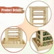 thumbnail image 5 of Comedero de heno de madera para conejos, soporte para pasto para animales pequeños, dispensador de comida de pie, comedero para chinchillas, mascotas, 5 of 9