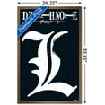 thumbnail image 3 of Death Note - L Symbol Wall Poster, 22.375" x 34", Framed, 3 of 3
