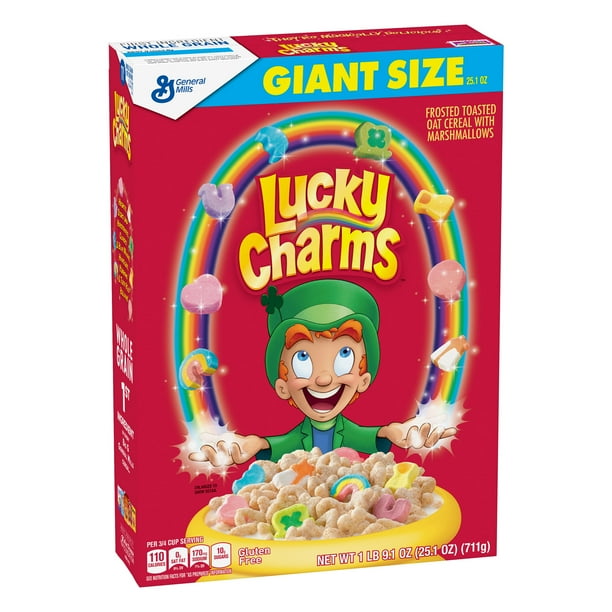 Lucky Charms Gluten Free Breakfast Cereal, 25.1 oz Box