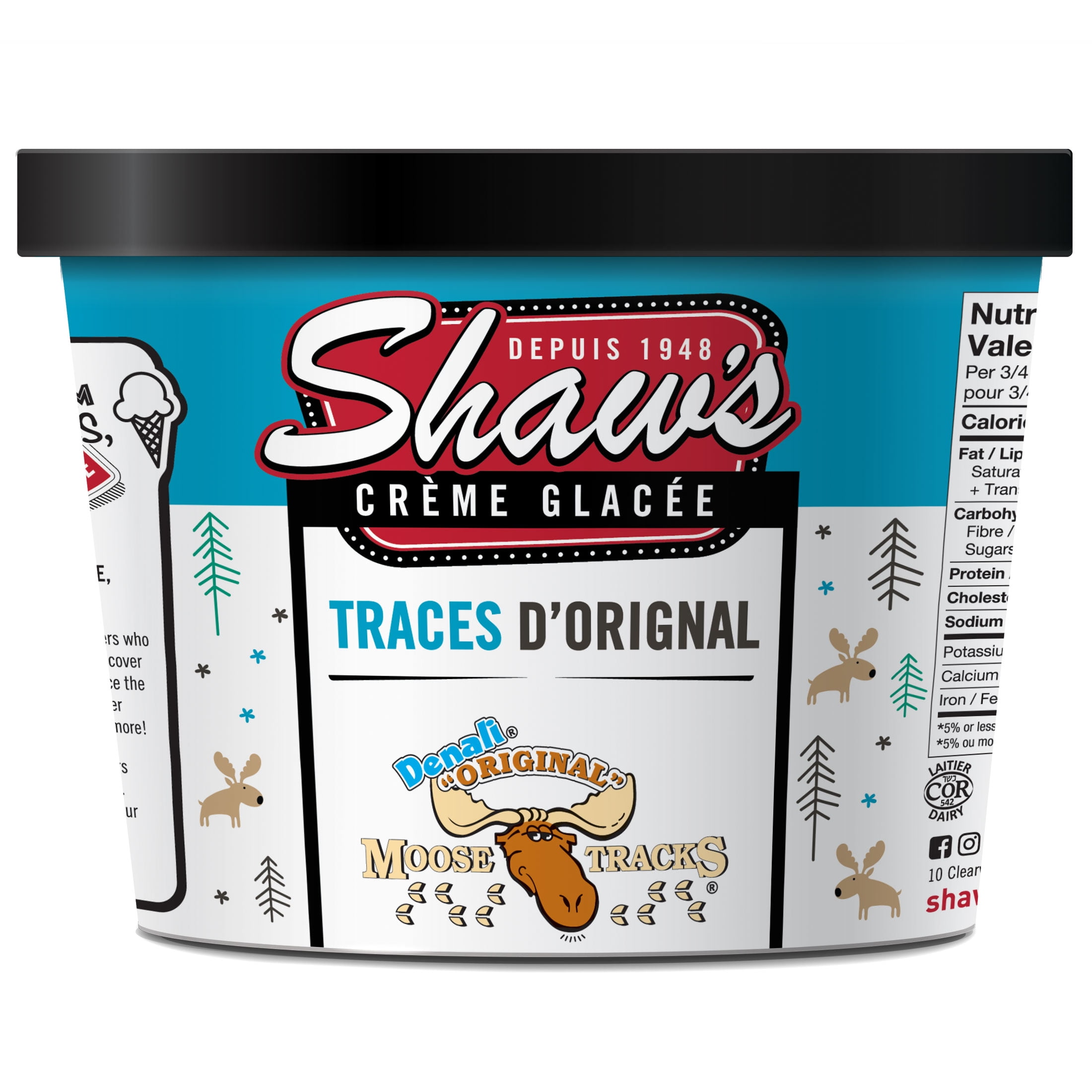 Shaw's Moose Tracks Ice Cream 1.5L, Moose Tracks Ice Cream