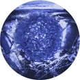 thumbnail image 1 of Ahgly Company Machine Washable Indoor Square Transitional Light Slate Blue Area Rugs, 3' Square, 1 of 7