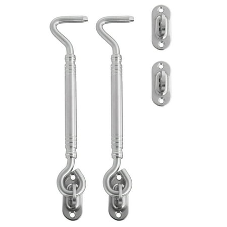 

2 PCS Stainless Steel Thick Hook Door and Window Hook European Style Window Hook With Screws for Cabinet Door Windows(Silver)