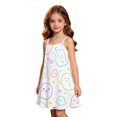 thumbnail image 4 of LIIPEE Girls Halloween Graphic Nightgown Spaghetti Strap Sleep Dress Kids Cozy Sleepwear 5-14 Years, 4 of 5