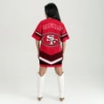 thumbnail image 2 of Women's Gameday Couture Scarlet San Francisco 49ers Perfect Score Vintage T-Shirt Dress, 2 of 2
