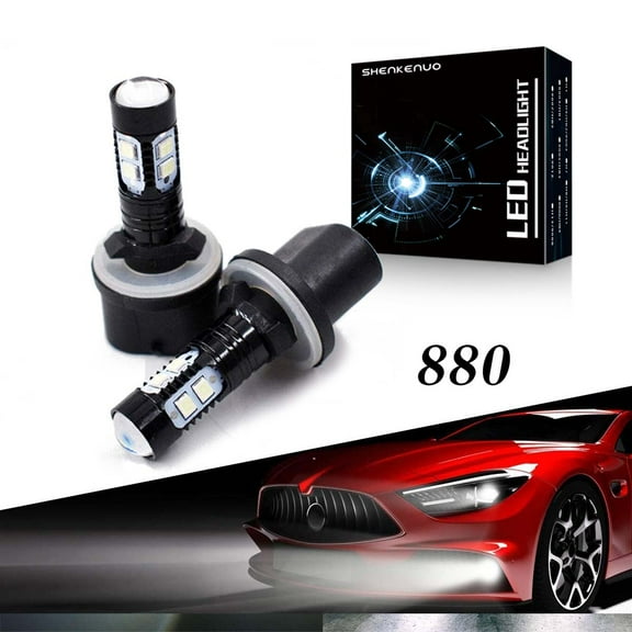 Fit for Ford Focus 2000-2004 880 LED Fog Light Drving Bulbs 6000K White,SHENKENUO