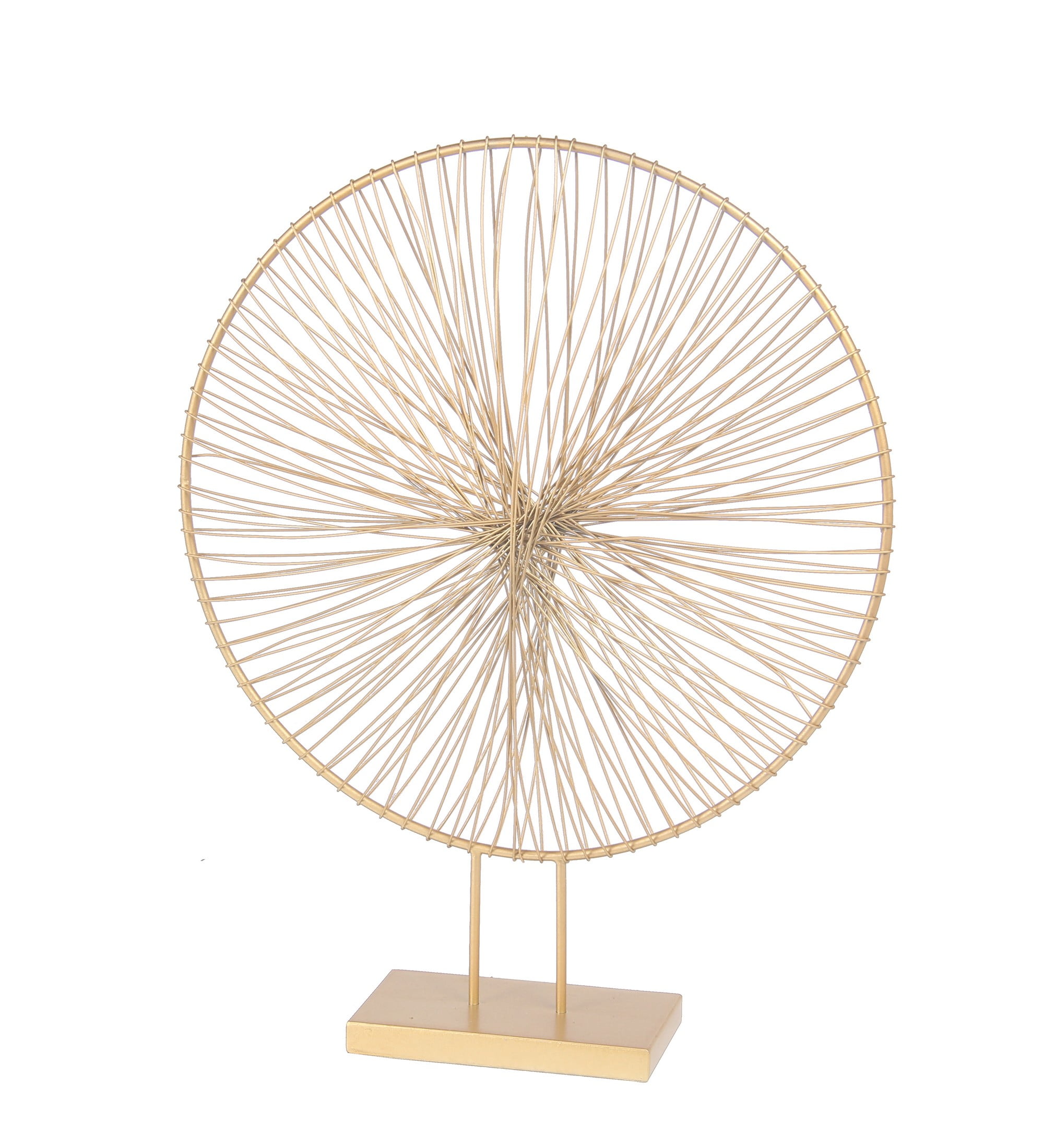 Privilege Small Wheel Gold Metal Table Decor 71280