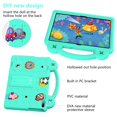 thumbnail image 4 of SaniMore for Lenovo Tab M10 Plus 3rd Gen 10.6 inch 2022 TB-125F/128F EVA Kids Case, Skin-Proof Texture Pencil Holder Hand Strap Foldable Kickstand Shockproof Protective Case for Boys Girls, Mintgreen, 4 of 8