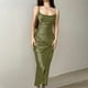 thumbnail image 2 of Vestido de mujer Casual sólido sin mangas Sling cuello cuadrado Jag vestido corto OAVQHLG3B Store  lin121212, 2 of 5