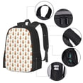 thumbnail image 4 of Vsdgher Cute Carrot Print Print Backpack for Women Men School Bookbag with Laptop Compartment for College Work Travel, Simple Fashion Casual Daypack, Fit 15" Laptop, 4 of 8
