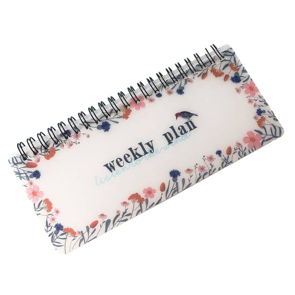 Undated Weekly Planner Twin-coil Binding Planner Notebook Appointment Diary for Teacher Student Weekly Planning