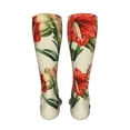 thumbnail image 6 of Pofeuu Vibrant Amaryllis Flowers Print Stockings, Adult Running Hiking Socks for Youth and Adult-One Size, 6 of 8