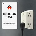 thumbnail image 4 of EP 2 Pack 15 Ft Black 3 Outlet Extension Cord with Flat Plug, 16 AWG SPT-3 Durable Power Cable for Indoor Use, 4 of 6
