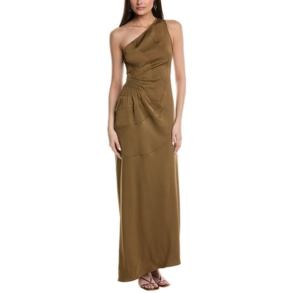 A.L.C. womens Paige Maxi Dress, 0, Brown