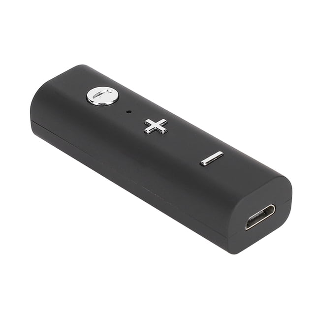 ABS Bluetooth Audio Receiver,ABS Black Collar Clip Audio Receiver Audio Adapter Finest Materials