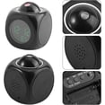 thumbnail image 5 of Reloj de proyección para techo de dormitorio - Mesita de noche Reloj despertador con proyector LED digital - 3,2 × 3,2 × 3,7 pulgadas (negro), 5 of 5