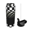 thumbnail image 2 of Balery 3d Black and White Checkerboard Tunnel Pattern Water Bottle,18oz Sports Insulated Kettle for Cycling Gym Basketball Outdoor, Suitable as a Present, 2 of 8