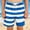 Blue, variant on Boys Swim Trunks, Kids Swim Shorts, Two Tone Striped Print Beach Shorts Summer Pool Wear for Kids Red 3-4 Years