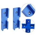 thumbnail image 5 of LoonWear 2Pcs 80Mm Woodworking Chute Cross Track Connector T-Track Intersection Aluminum, 5 of 5