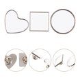 thumbnail image 2 of 3pcs Heat Transfer Printing Blank Charm Pin Brooch DIY Gift Clothes Bag Decoration, 2 of 9