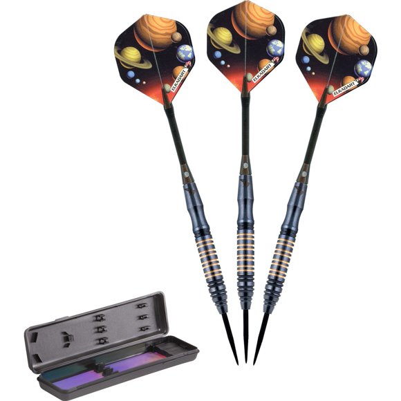 Steel Tip Darts Elkadart Orbital 19 g con funda de viaje