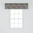 thumbnail image 2 of Ambesonne Gothic Window Valance, Nature Inspired Feminine, 54" X 12", Tan Black, 2 of 3