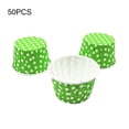 thumbnail image 3 of Advancent 50 Uds. De tazas de helado, tazones de postre, Yogurt congelado, Muffin grueso, envoltorios para pasteles, bandeja para hornear, Herramientas y accesorios para hornear Punto/Verde, 3 of 6