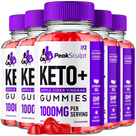 Peak Sculpt Keto ACV Gummies 1000MG Maximum Strength Formula 300 Gummies