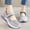 Grey, variant on Xysaqa Slip on Work Shoes Women, Dress Shoes for Women Women's New Large Size Casual Mesh Slip-on Women's Shoes Soft Sole Breathable Fashion Mother Shoes Work Office Shoes Womens on Clearance