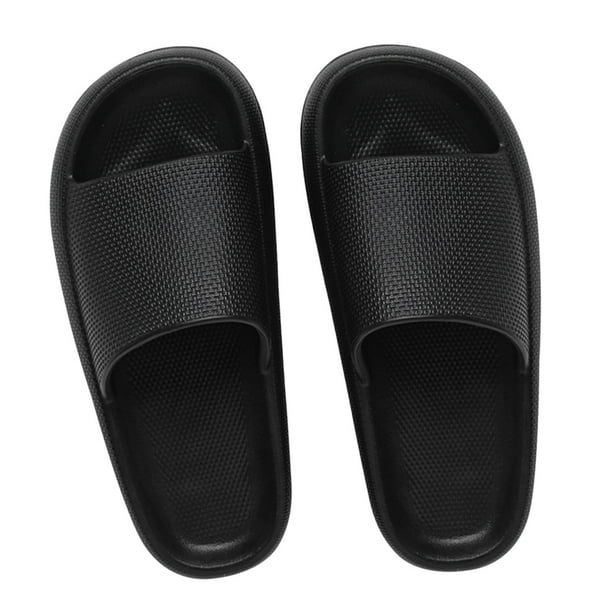Universal Quick drying House Slippers Bathroom Footwear Beach Sandal Slipper Women Men Ladies Bathroom Supplies 2 43 Black 42 43