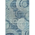 thumbnail image 3 of Unique Loom Outdoor Modern Collection Area Rug - Rippling (5' 3" x 8' Rectangle Light Blue/Navy Blue), 3 of 7