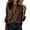 Brown_#01, variant on Heavy Industry Stand Collar Embroidered Blouse, V-Neck Womens Floral Print Long Sleeve Blouse Elegant Spring Top,Brown M