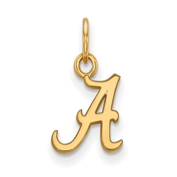 Lex /& Lu LogoArt Sterling Silver w//GP University of Virginia Medium Crest Pendant