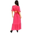 thumbnail image 3 of Vestido plisado Roman Fashion /Juvenil, 738 (Fiusha) fucsia M Roman Fashion V-FOL-738-FIUSHA, 3 of 6