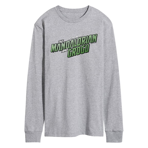The Mandalorian And Grogu - Full Color Movie Logo - Men's Long Sleeve Graphic T-Shirt