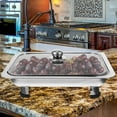Buffet Server Stainless Steel Buffet Dish Tray Rectangular Canteen