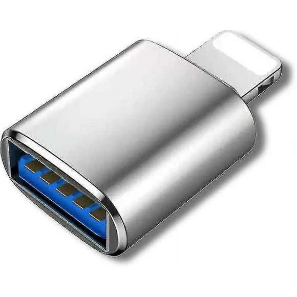 Lightning To Usb3 Adapter, Usb Otg Data Sync Converter Compatible Iphone 12/11/x/8/7/6/ipad, Camera, Card Reader, Usb Flash Drive, Keyboard, Mouse