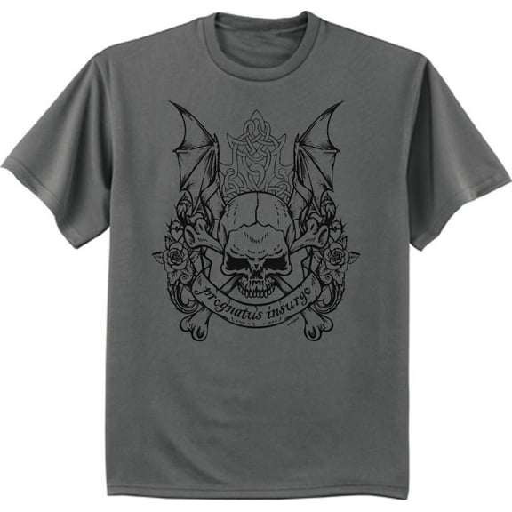 Wings Crossbones Skull T-shirt Mens Graphic Tee