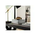thumbnail image 3 of Sculpture Metal Aluminum Abstract Design 17.5" Black Gold Home Office Bedroom Living Room Decor, 3 of 11