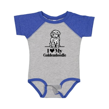 

Inktastic I Love My Goldendoodle Dog Gift Baby Boy or Baby Girl Bodysuit