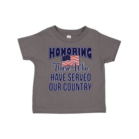 

Inktastic Veterans Day Military Honoring Those Who Serve Gift Toddler Boy or Toddler Girl T-Shirt