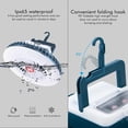 thumbnail image 3 of XUANYI Camping Lamp, 54 Led Camping Lantern Usb Rechargeable, Fan Lantern Hanging Hook, Outdoor Lamp For Camping, Adventure, Fishing, Emergency, Power Failure 2 Pack, 3 of 5