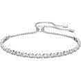 thumbnail image 1 of SWAROVSKI Subtle Bracelet Jewelry Collection, Clear Crystals Rhodium Tone Bolo Closure, 1 of 5