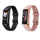 thumbnail image 2 of Paquete de 2 relojes inteligentes para parejas, reloj inteligente con monitor de frecuencia cardíaca, color negro y rosa, 2 of 5