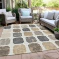 thumbnail image 4 of Dalyn Rugs Machine Washable Indoor/Outdoor Chantille Ivory 5' x 7'6" Rug, 4 of 9